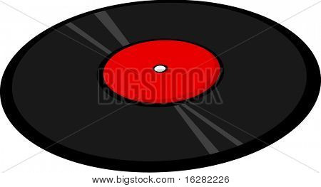 oude vinyl schijf