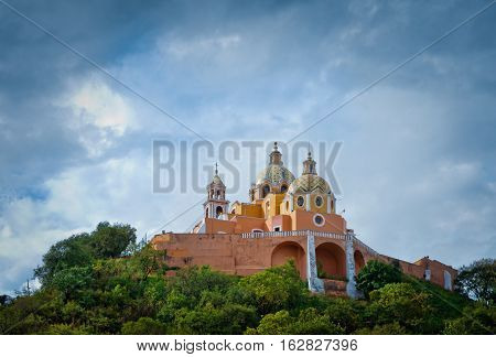 Church Of Our Lady Of Remedies In Cholula. Mexico