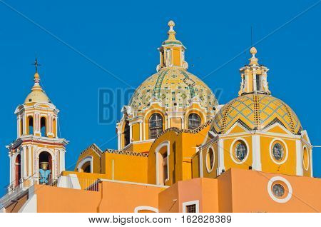 Church Of Our Lady Of Remedies In Cholula. Mexico