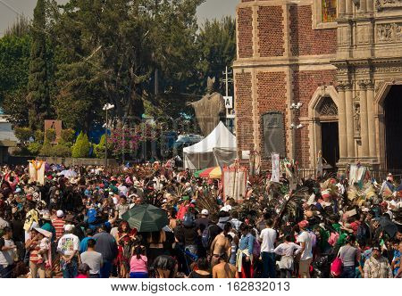 Day Of The Virgin Of Guadalupe In Mexico City