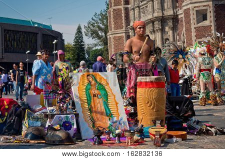 Day Of The Virgin Of Guadalupe In Mexico City