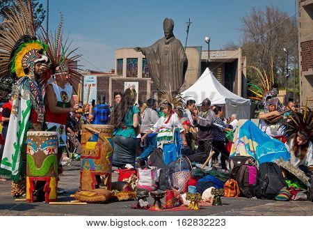 Day Of The Virgin Of Guadalupe In Mexico City