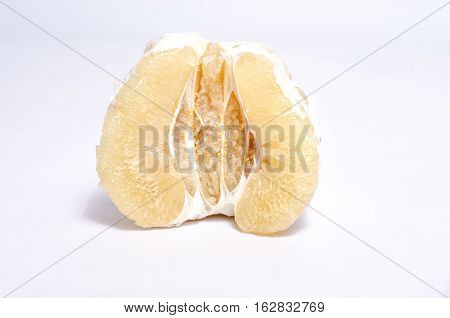 Pamela tropical fruit on a white background