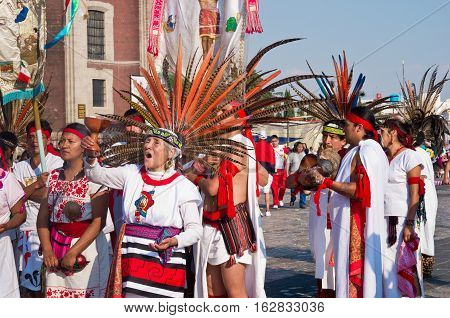Day Of The Virgin Of Guadalupe In Mexico City