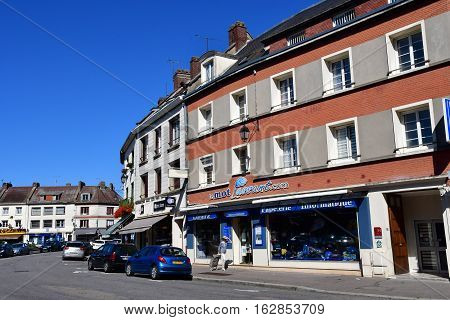 Gournay en Bray France - september 7 2016 : the picturesque city in autumn