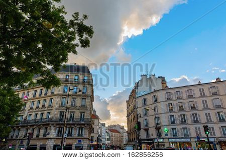 Street Scene In Belleville, Paris