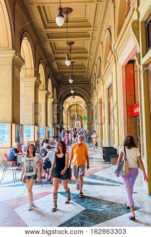 Arcades Beside The Piazza Repubblica In Florence, Italy