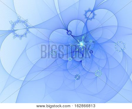 Abstract fractal image on the white background