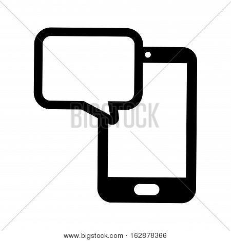 Chat bubble speakbox icon vector illustration graphic design