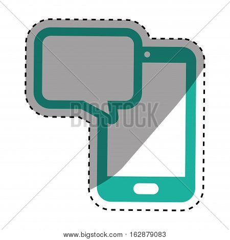 Chat bubble speakbox icon vector illustration graphic design