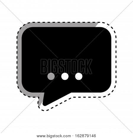 Chat bubble speakbox icon vector illustration graphic design