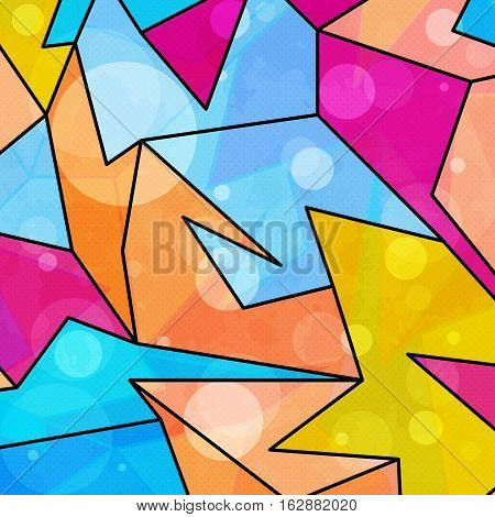 colorful geometric abstract pattern grunge texture vector royalty free stock illustration