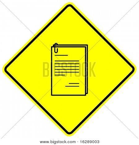 documents avec signe de trombone