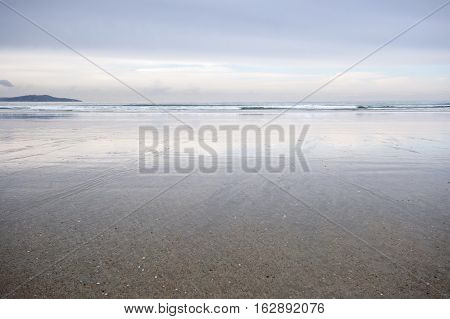 La Lanzada Beach, Pontevedra, Galicia, Spain. It is one of the top three beaches in Galicia