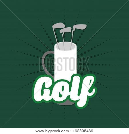Golf sport game icon vector illustration graphic design