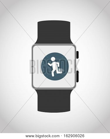 Wearable mobile technology icon vector illustration graphic design