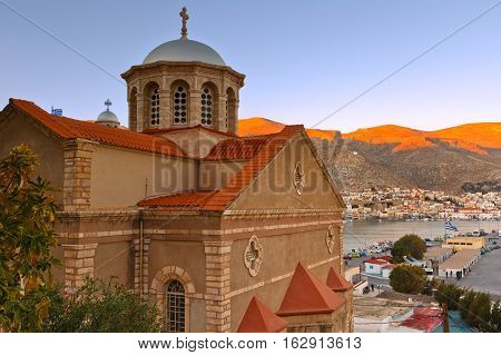 Kalymnos island in Dodecanse archipelago in eastern Aegean.