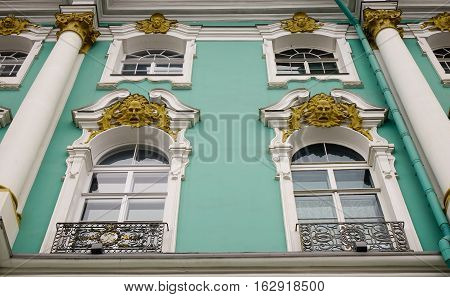 Details Of Hermitage Palace In St Petersburg