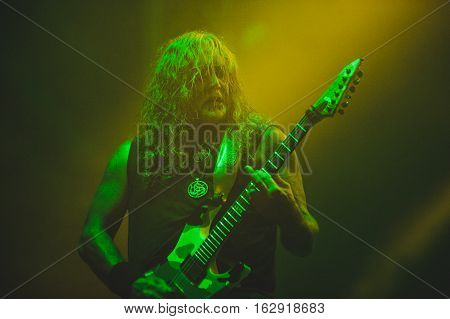 TOLMIN, SLOVENIA - JULY 26TH: SWEDISH BLACK METAL BAND MARDUK PERFORMING AT METALDAYS FESTIVAL ON JULY 26TH, 2016 IN TOLMIN, SLOVENIA