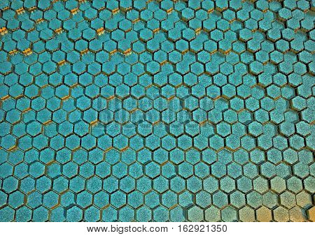Abstract honeycomb background 3d illustration or backdrop. 3D rendering.