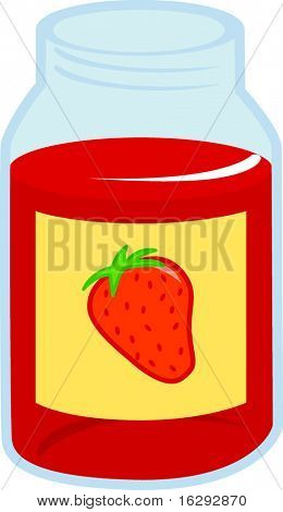 ขวด marmalade สตรอเบอร์รี่