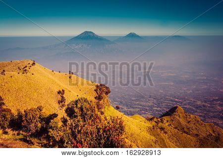 Mountains In Morning Fog