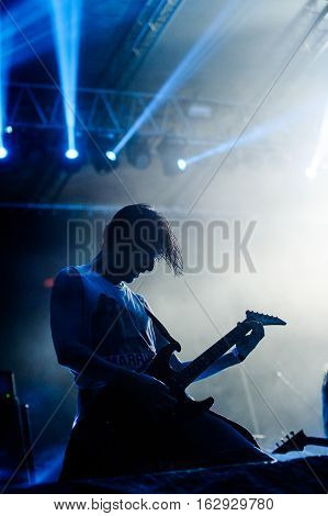 TOLMIN, SLOVENIA - JULY 28TH: BRAZILIAN THRASH METAL BAND GAMA BOMB PERFORMING AT METALDAYS FESTIVAL ON JULY 28TH, 2016 IN TOLMIN, SLOVENIA