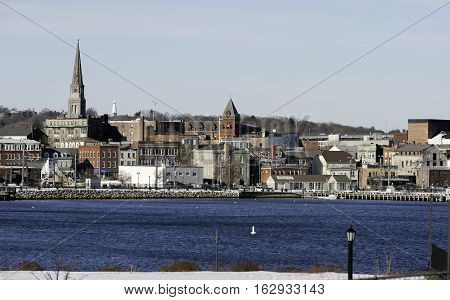 View of New London from Fort Trumbull State Park