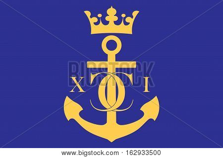 Flag of Karlskrona is a capital city of Blekinge County Sweden.