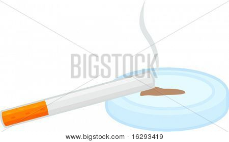 cigarett och askfat