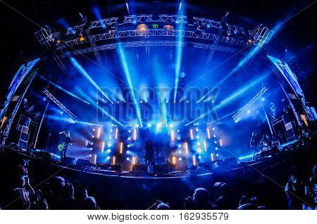 TOLMIN, SLOVENIA - JULY 27TH: METAL BAND DIE APOKALYPTISCHEN REITER PERFORMING AT METALDAYS FESTIVAL ON JULY 27TH, 2016 IN TOLMIN, SLOVENIA