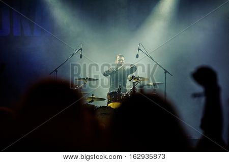 TOLMIN, SLOVENIA - JULY 27TH: METAL BAND DIE APOKALYPTISCHEN REITER PERFORMING AT METALDAYS FESTIVAL ON JULY 27TH, 2016 IN TOLMIN, SLOVENIA