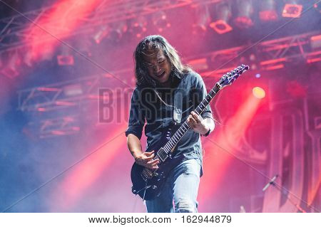 TOLMIN, SLOVENIA - JULY 29TH: BRITISH POWER METAL BAND DRAGONFORCE PERFORMING AT METALDAYS FESTIVAL ON JULY 29TH, 2016 IN TOLMIN, SLOVENIA