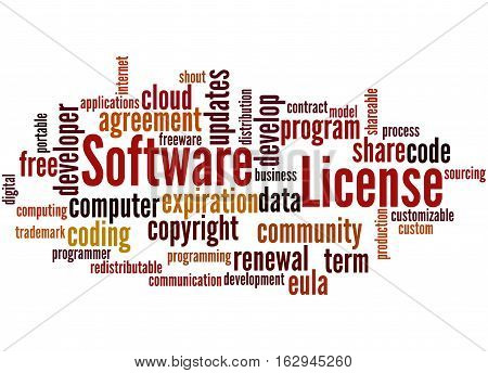 Software License, Word Cloud Concept 4