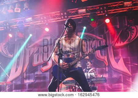 TOLMIN, SLOVENIA - JULY 29TH: BRITISH POWER METAL BAND DRAGONFORCE PERFORMING AT METALDAYS FESTIVAL ON JULY 29TH, 2016 IN TOLMIN, SLOVENIA