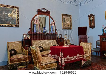 Living Room Of The 19Th Century