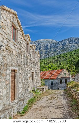 Tucepi is the Dalmatian village in the slope of a mountain Biokovo.