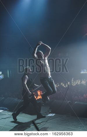 NOVI SAD, SERBIA - DECEMBER 12TH: PUNK BAND GOBLINI PERFORMING ON KONCERT GODINE 2015, IN NOVI SAD, SERBIA