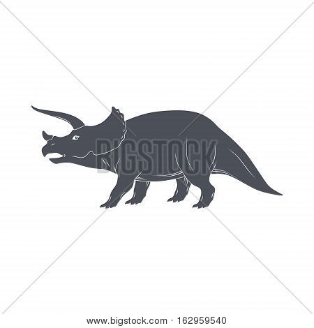 Dinosaurs illustrations on white background. Vector illustration