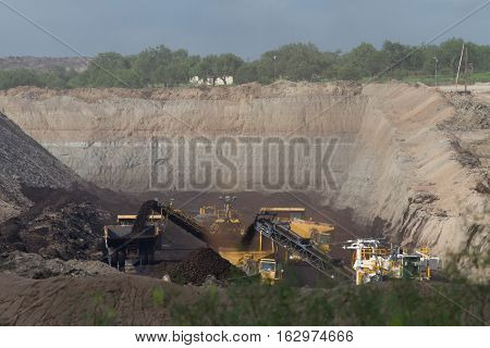 San Miguel power plant coal mine near Campbellton Texas.
