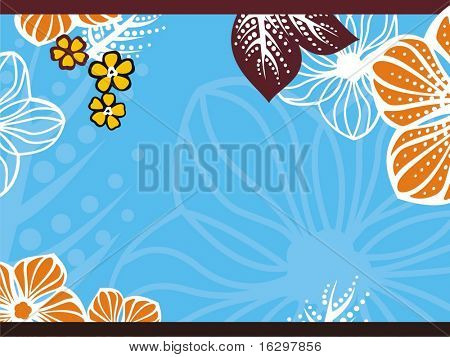 Primavera - fondo floral de vector de verano. Ilustración del vector.