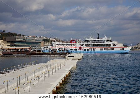 Tourist Boat To Miyajima Island, Japan