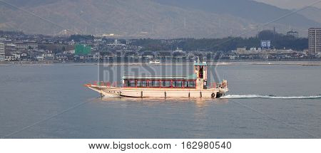 Tourist Boat To Miyajima Island, Japan