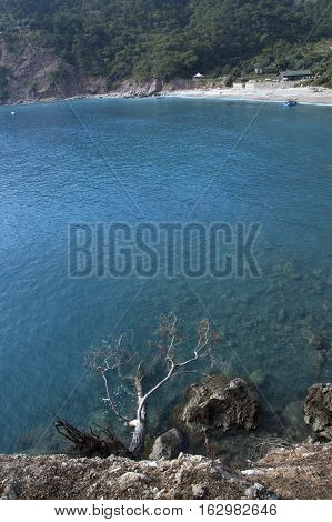 Kabak Bay in Faralya, Oludeniz, Fethiye, Turkey