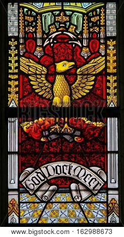 Stained Glass - Phoenix Rising From The Ashes