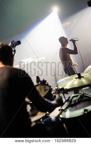 NOVI SAD, SERBIA - DECEMBER 10TH: PUNK BAND GOBLINI PERFORMING ON KONCERT GODINE 2016, IN NOVI SAD, SERBIA