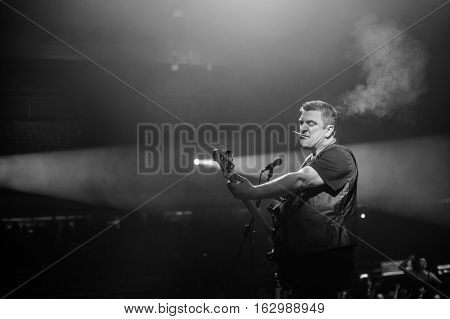 NOVI SAD, SERBIA - DECEMBER 10TH: PUNK BAND GOBLINI PERFORMING ON KONCERT GODINE 2016, IN NOVI SAD, SERBIA