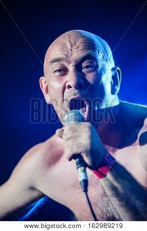 NOVI SAD, SERBIA - DECEMBER 10TH: PUNK BAND GOBLINI PERFORMING ON KONCERT GODINE 2016, IN NOVI SAD, SERBIA