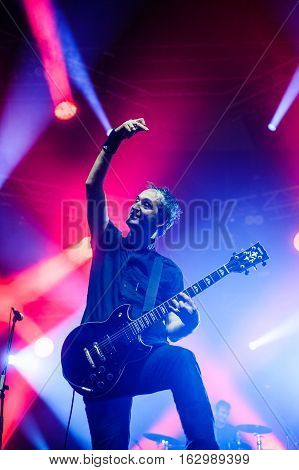 NOVI SAD, SERBIA - DECEMBER 10TH: PUNK BAND GOBLINI PERFORMING ON KONCERT GODINE 2016, IN NOVI SAD, SERBIA
