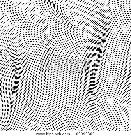 Minimalistic abstract dots background Eps 10 vector illustration for album music cover. Design element of dots with same random and noise.